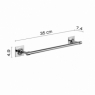 Ambient photos of Towel Rack 30 Cm Wizard Chrome [51649]