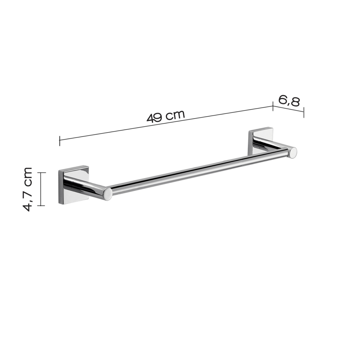 Fotos ambiente de Toallero 45 Cm Fuji Cromo [51677]