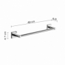 Ambient photos of Towel Rack 45 Cm Fuji Chrome [51677]