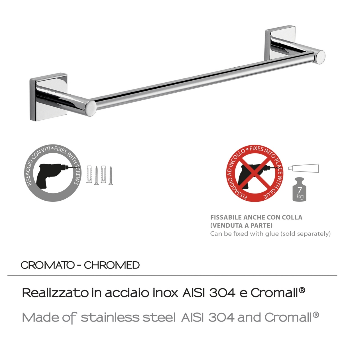 Umgebungsfotos des Handtuchhalters 45 cm Fuji Chrome [51678]