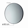Mirror Environment Photos Ø60 Cm With Black Frame [51685]
