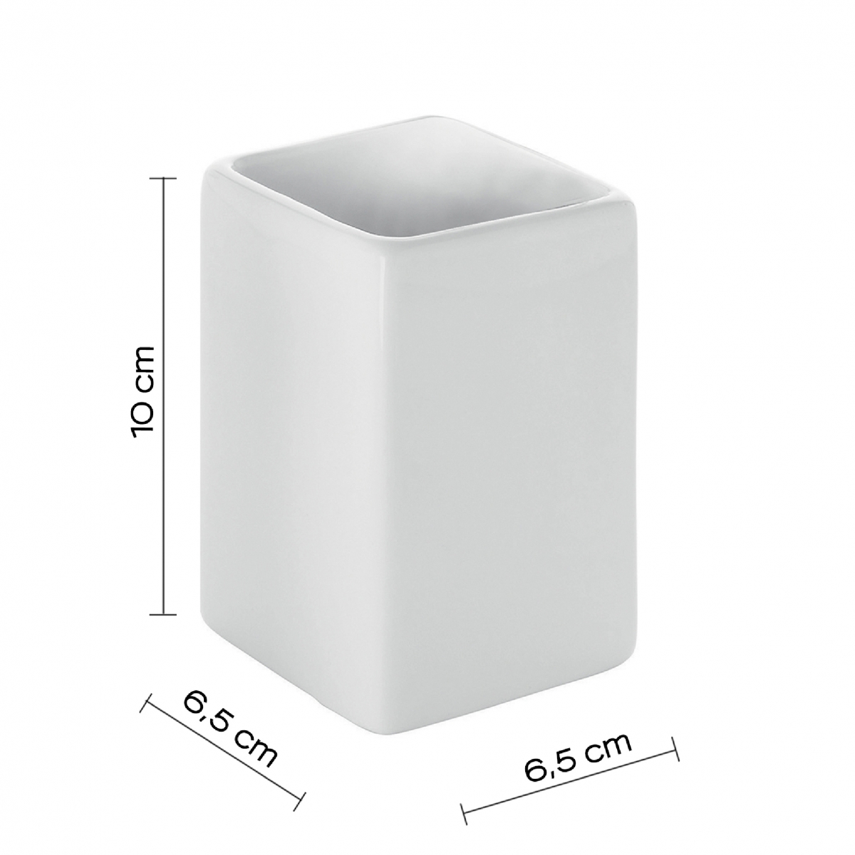 Verbena Room Fotos set 4 Pz. (Dispensador, Suporte para escova de dentes, Saboneteira, Escova de vaso sanitário) Branco [51701]