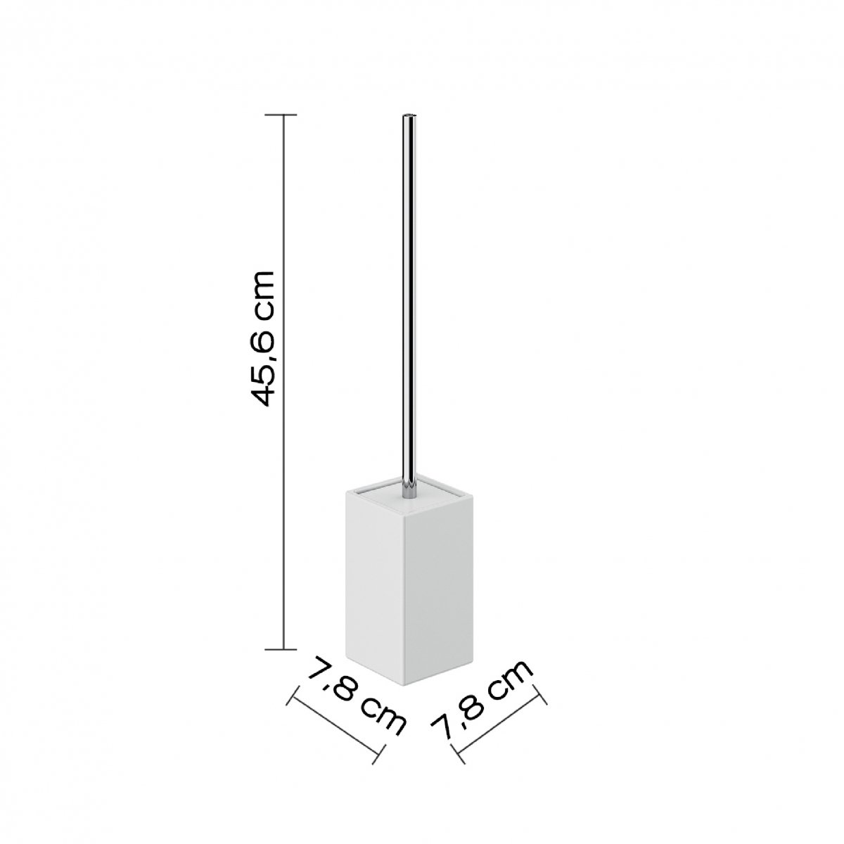 Verveine Environnement Photos Set 4 Pz. (Distributeur, Porte-brosse à dents, Porte-savon, Brosse de toilette) Blanc [51703]