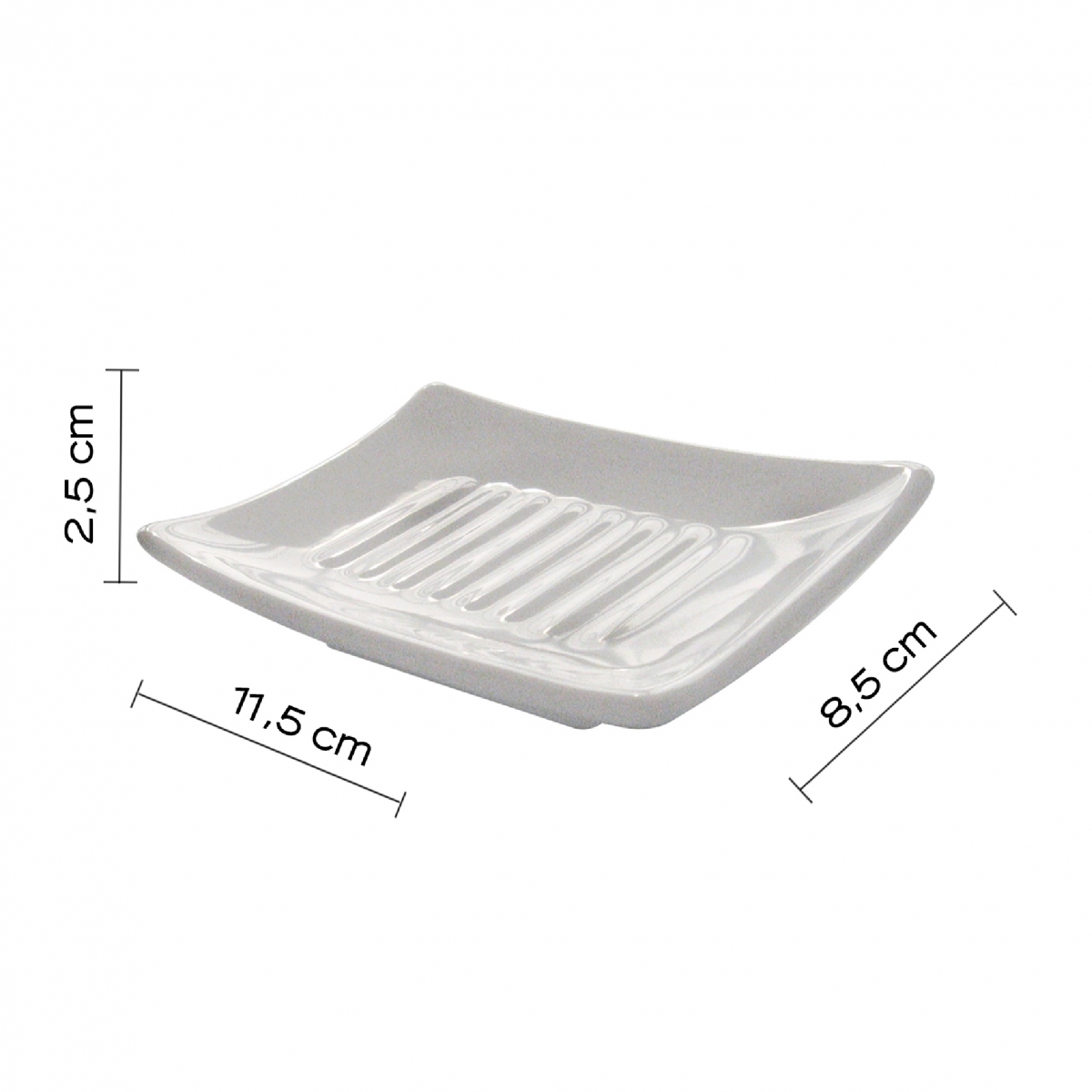 Verbena Environment Photos Set 4 Pz. (Dispenser, Toothbrush holder, Soap dish, Toilet brush) White [51705]