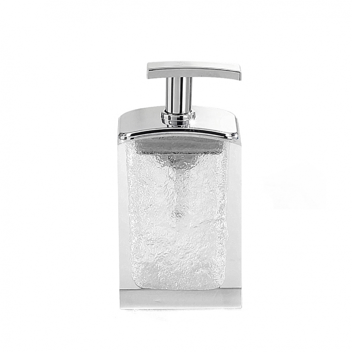 Antares Room Photos Set 3 Pz. (Dispenser, Toothbrush holder, Brush holder) Transparent-White