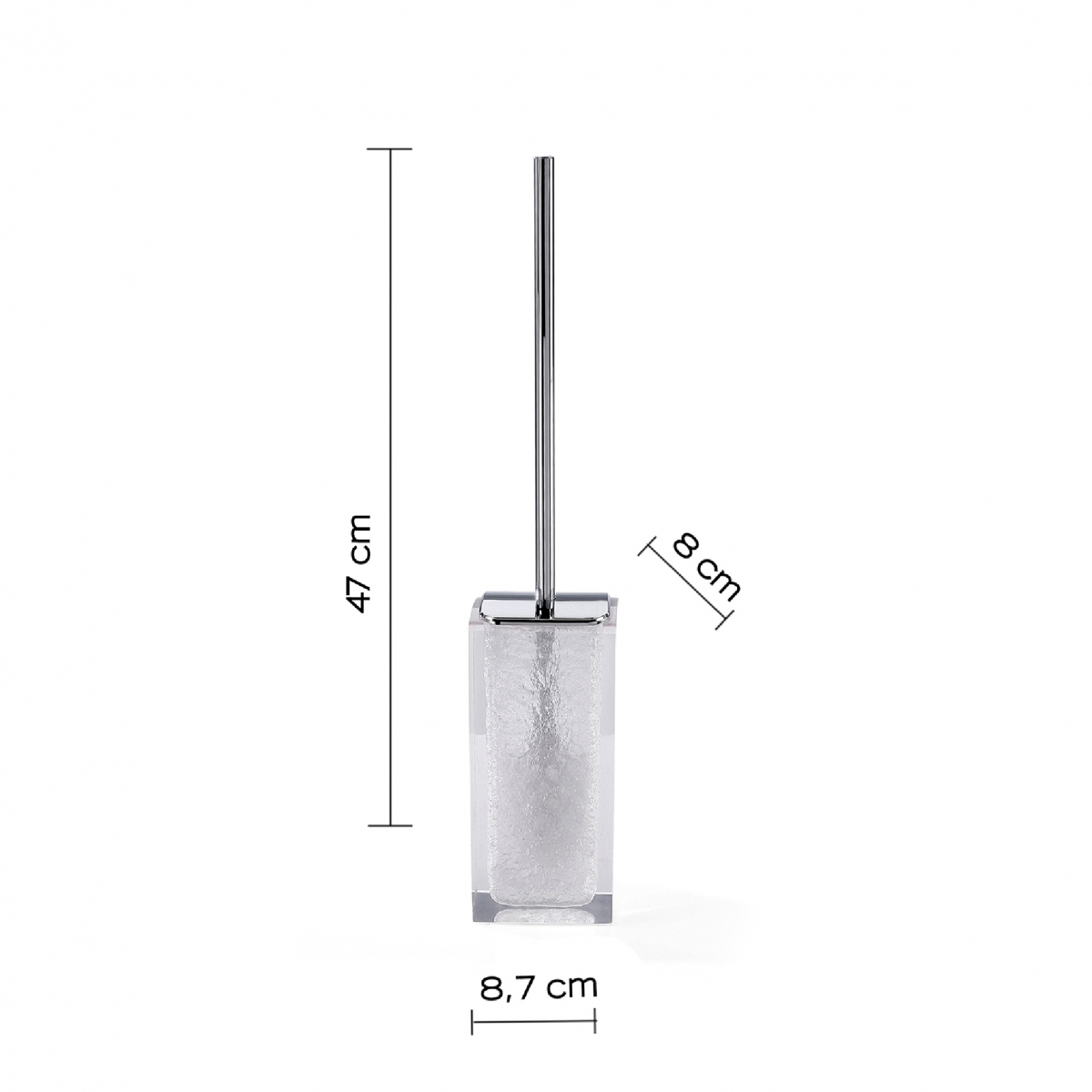 Antares Environment Photo Set 3 Pz. (Distributeur, Porte-brosse à dents, Porte-brosse) Transparent-Blanc