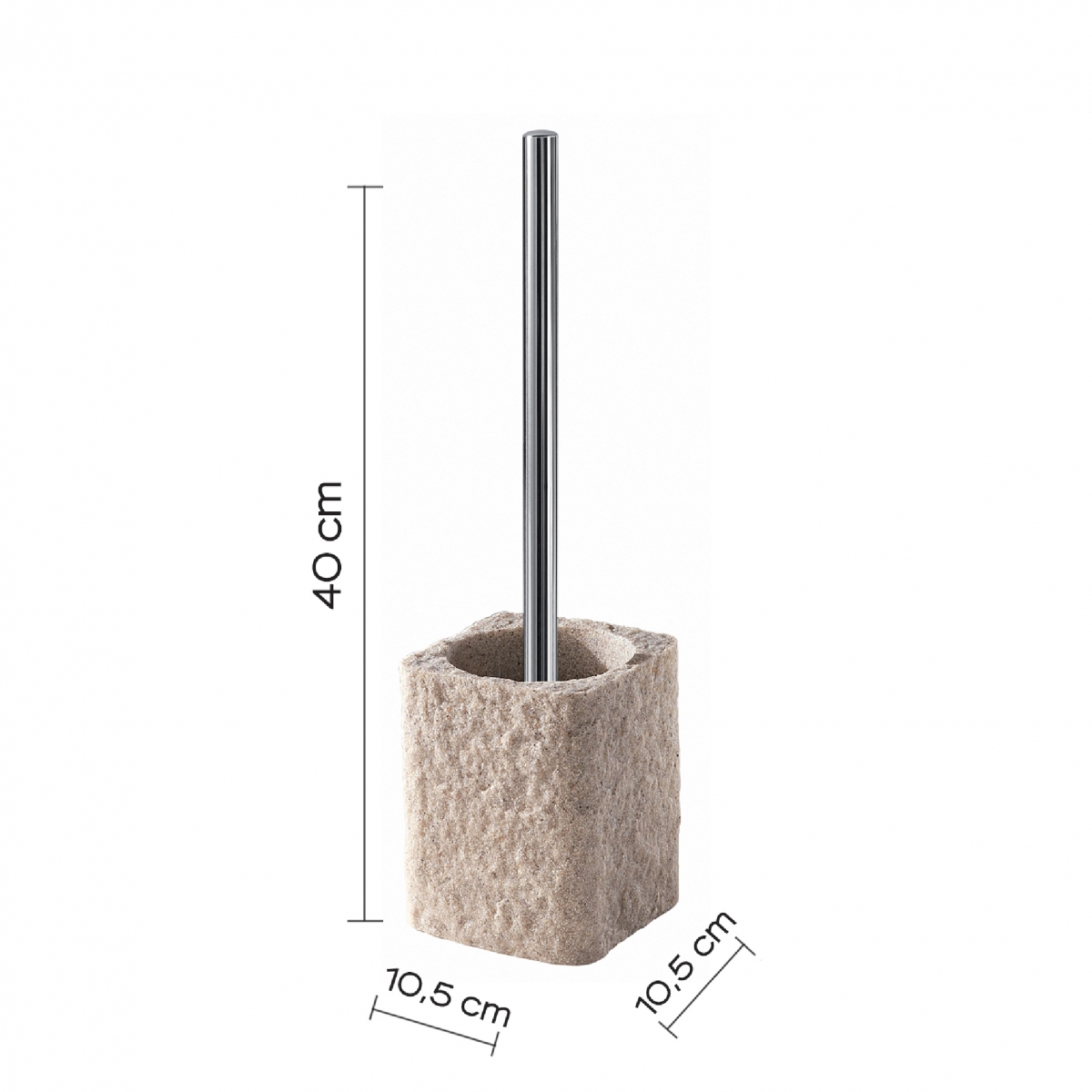 Ambient photos of Aries Set 3 Pz. (Dispenser, Toothbrush holder, Brush holder) Beige [51719]