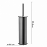 Project Chrome Gloss Floor Toilet Brush Holder