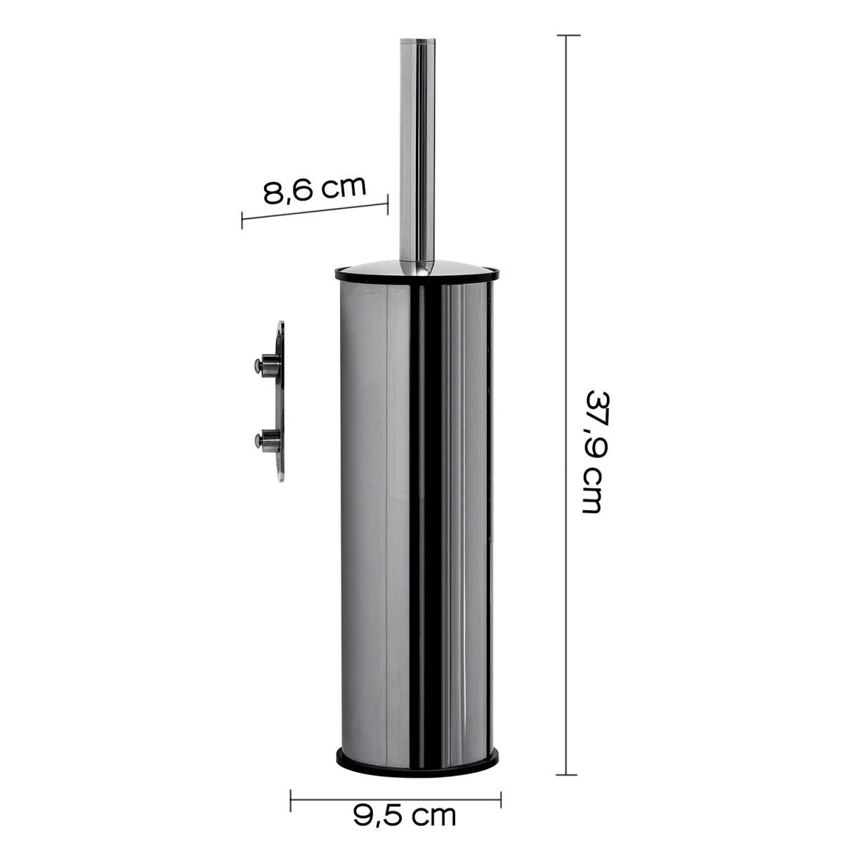 Fotos ambiente do Project Gloss Chrome Wall Toilet Brush [51722]