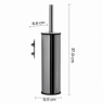 Fotos ambiente do Project Gloss Chrome Wall Toilet Brush [51722]