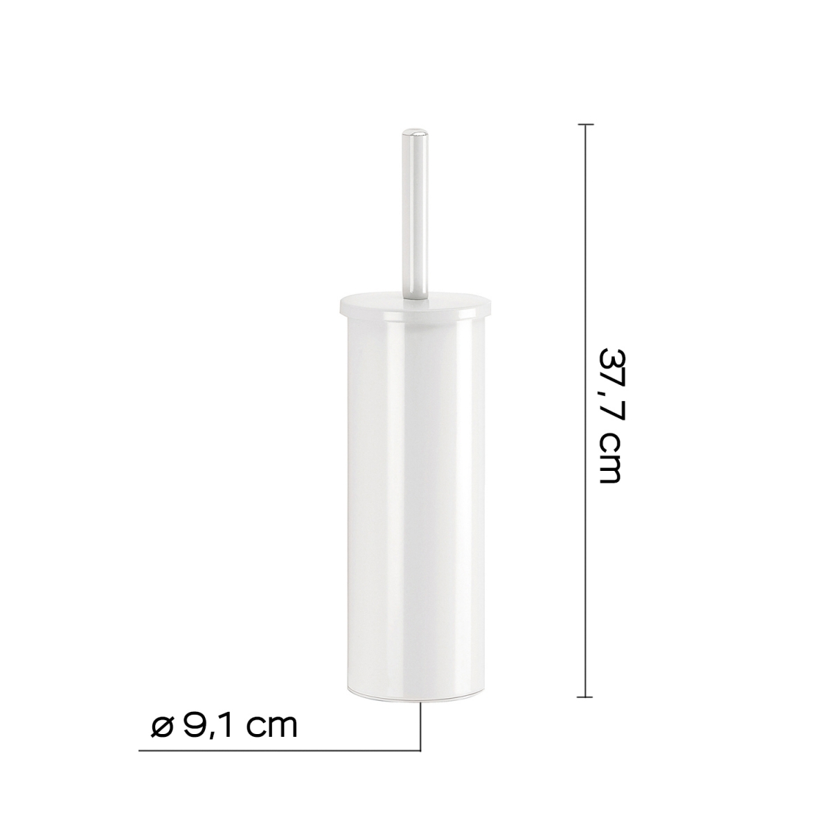 Flip Matte White Boden Toilettenbürstenhalter