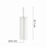 Flip Matte White Boden Toilettenbürstenhalter