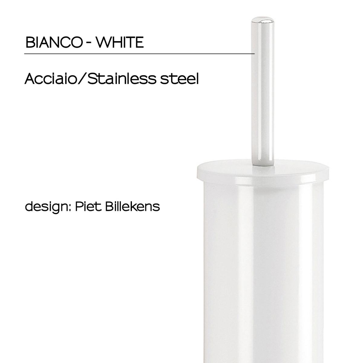 Foto de Escobillero De Suelo Flip Blanco Mate