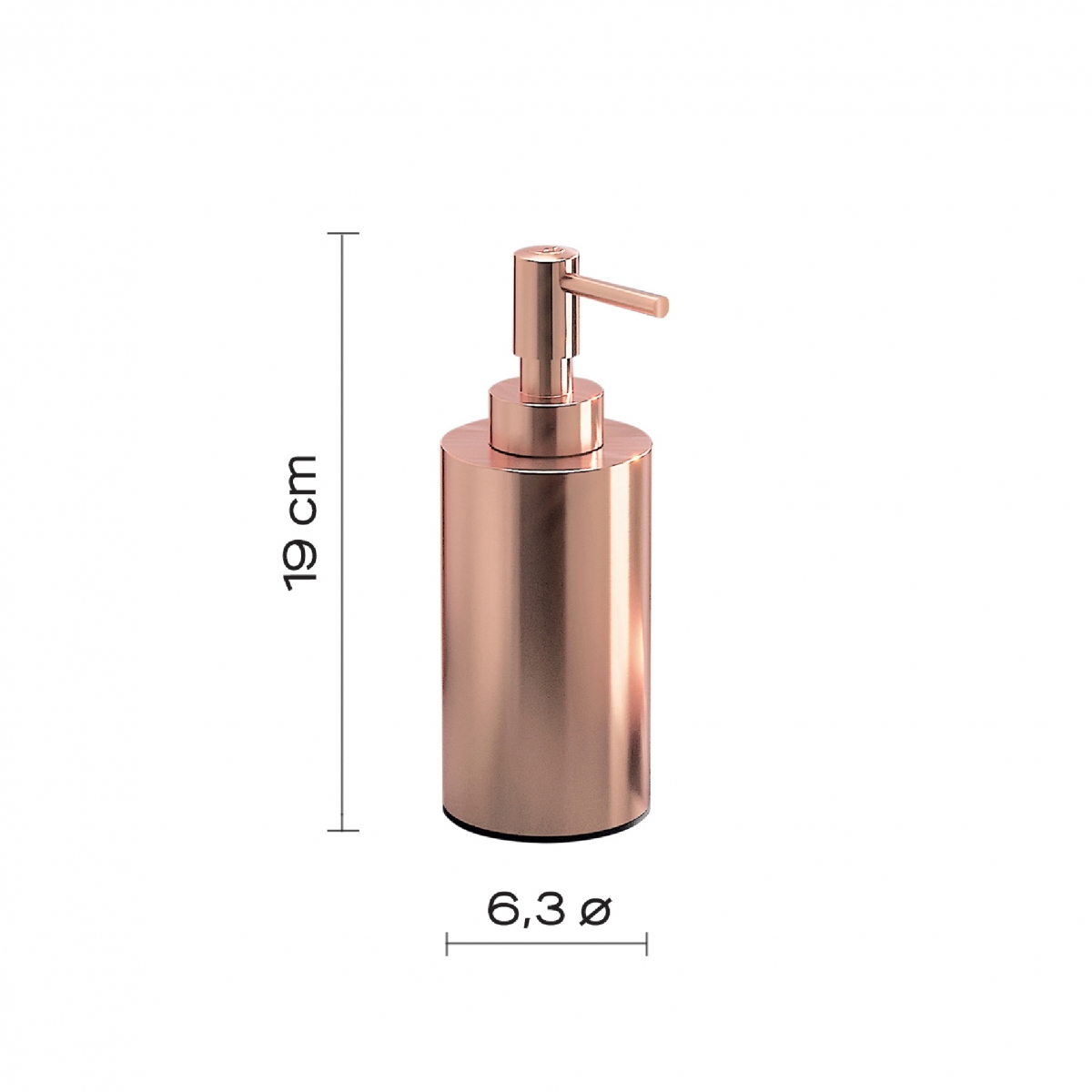 Elettra ambient photos Set 4 Pz. (Dispenser, Toothbrush holder, Soap dish, Toilet brush) Copper [51753]