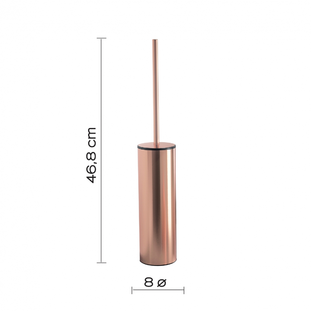 Fotos ambiente Elettra Conjunto 4 Pz. (Dispensador, Suporte para escova de dentes, Saboneteira, Escova de toucador) Cobre [51757