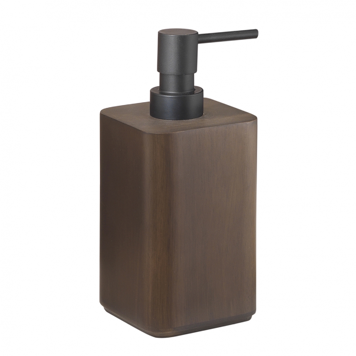 Dafne Environment Photos Set 4 Pz. (Dispenser,Toothbrush holder,Soap dish,Toilet brush) Walnut [51761]