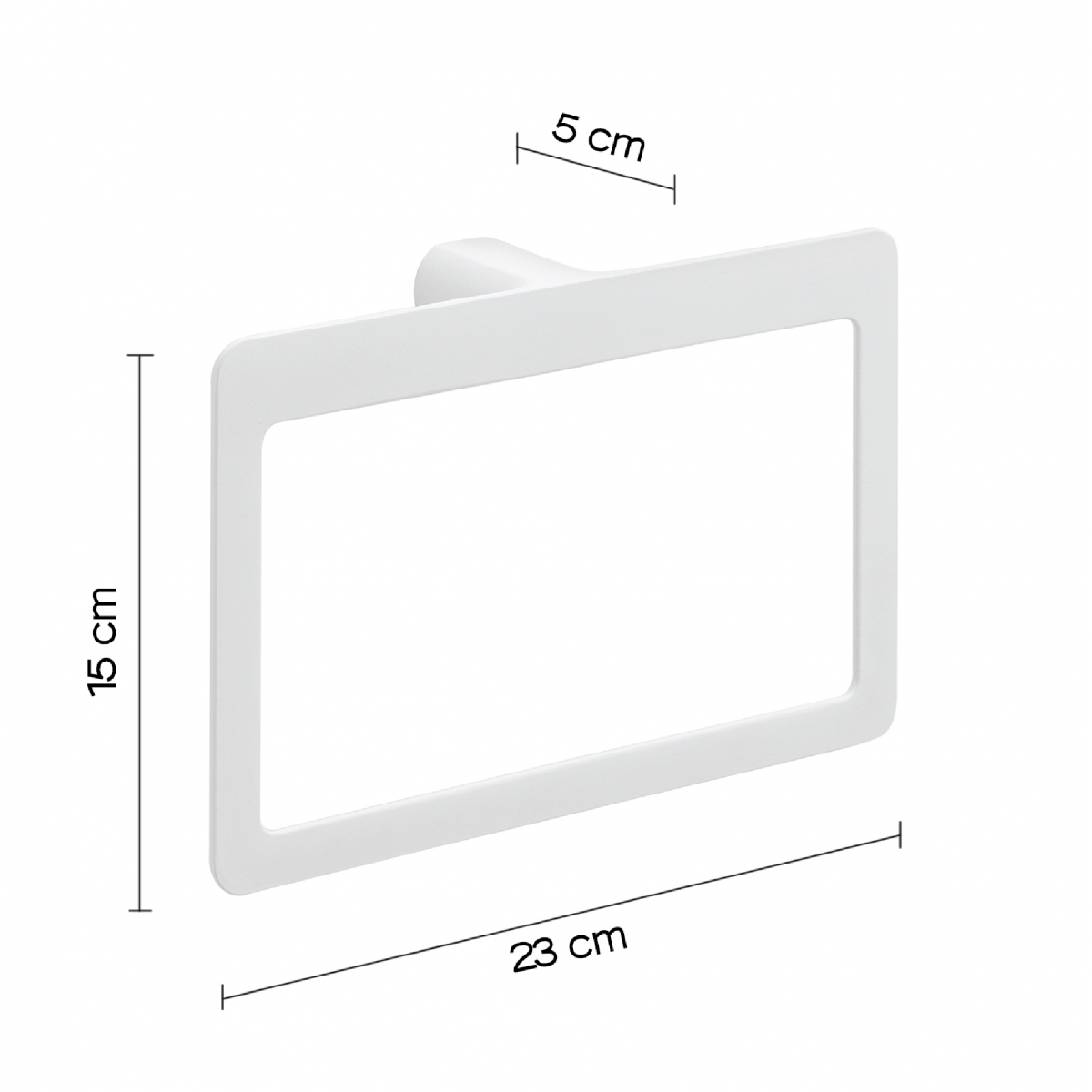 Photos d’ambiance de Pirenei Set 4 Pz. (Porte-serviettes 35Cm, Porte-serviettes, Cintre, Anneau) Blanc mat [51770]