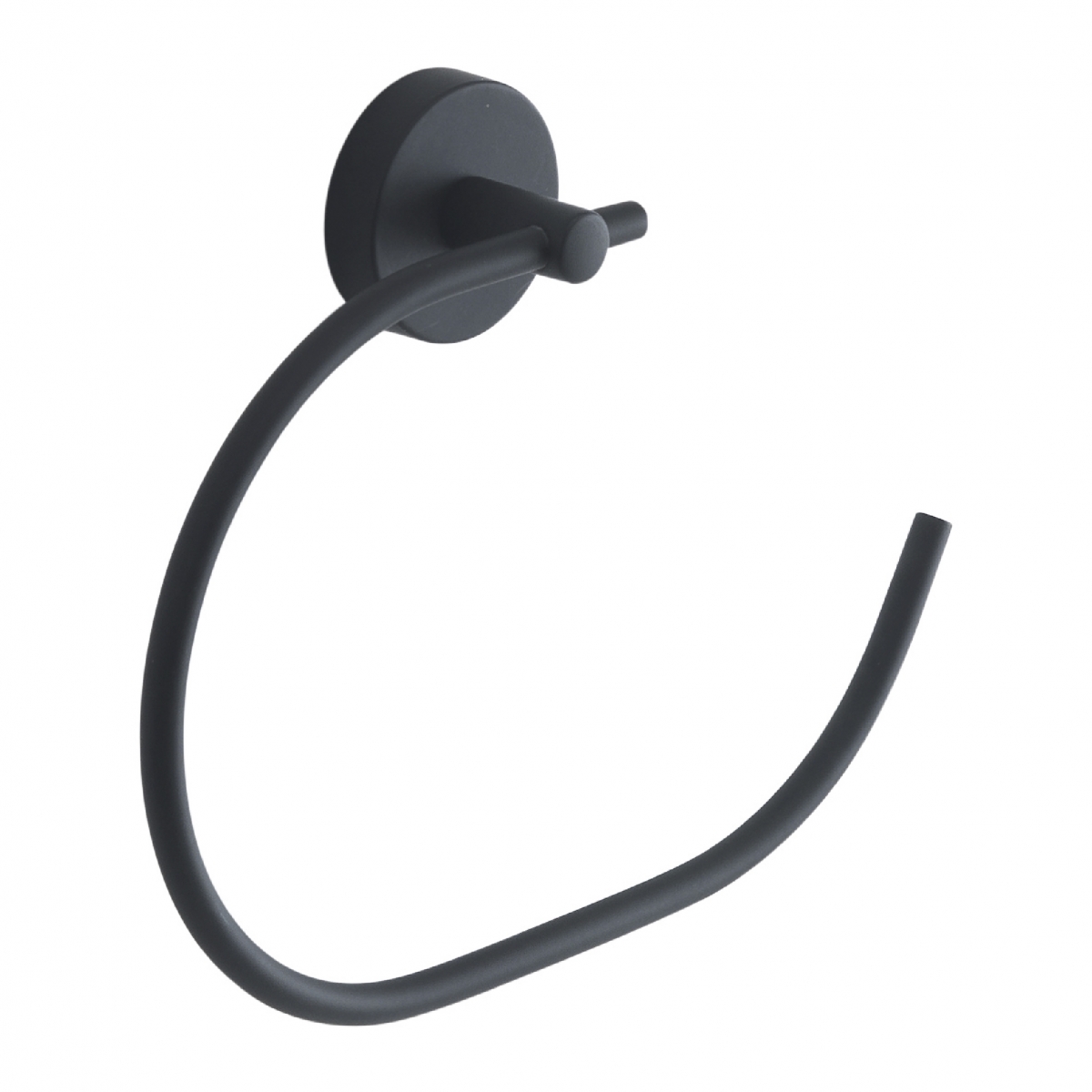 Ambient photos of Eros Set 4 Pz. (Towel rack 45Cm, Towel holder, Hanger, Ring) Matte Black [51798]