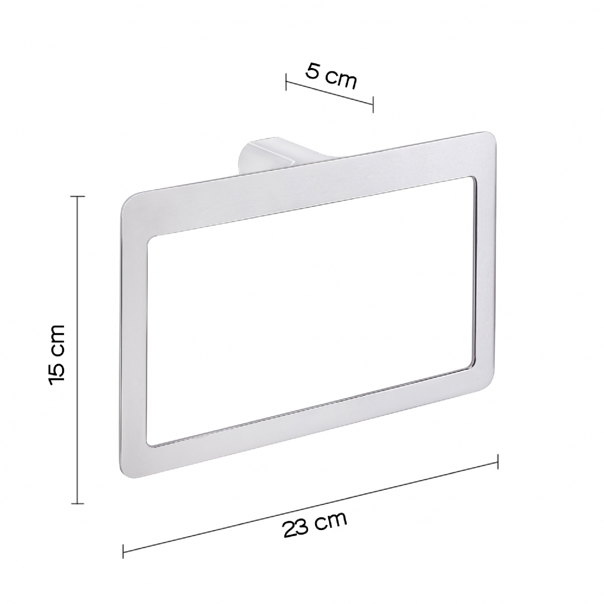 Detalle de Pirenei Set 4 Pz. (Toallero 35Cm,Portarrollo,Percha,Argolla) Cromo