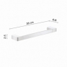 Ambient photos of Pirenei Set 4 Pz. (Towel rack 35Cm, Towel holder, Hanger, Ring) Chrome [51803]