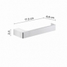 Ambient photos of Pirenei Set 4 Pz. (Towel rack 35Cm, Towel holder, Hanger, Ring) Chrome [51805]