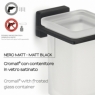 Foto des Atena Matte Black Zahnbürstenhalters