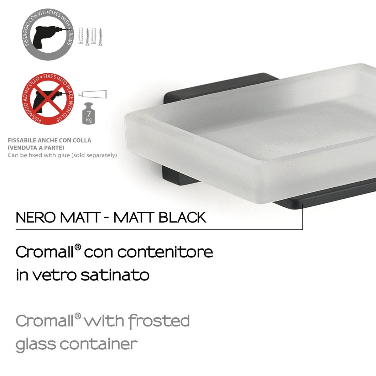 Photos d’ambiance de Atena Matte Black Soap Dish