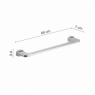 Bild des Handtuchhalters 45 cm Stelvio Chrom