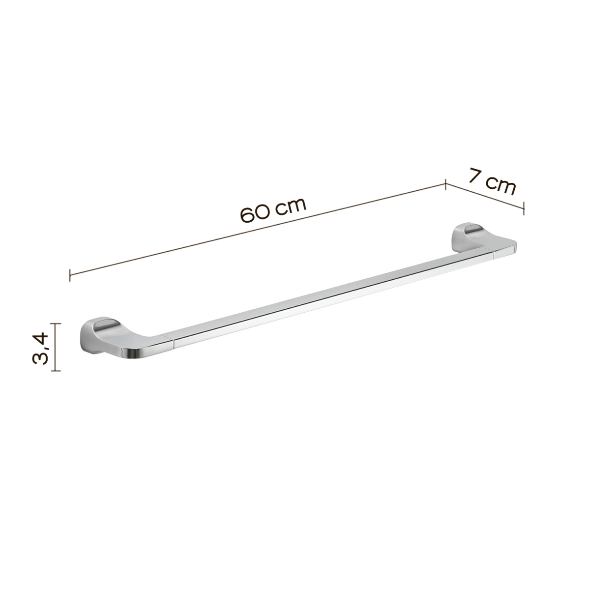 Photo of Towel Rack 60 Cm Stelvio Chrome