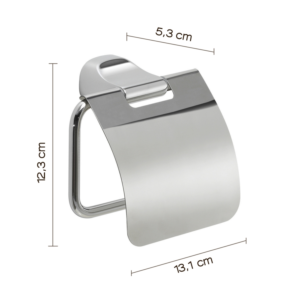 Stelvio Chromrollhalter mit Deckel