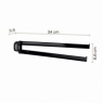 Ambient photos of Stelvio Double Towel Rack Matte Black [51900]