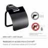 Photo of Stelvio Matte Black Toilet Paper Holder With Lid