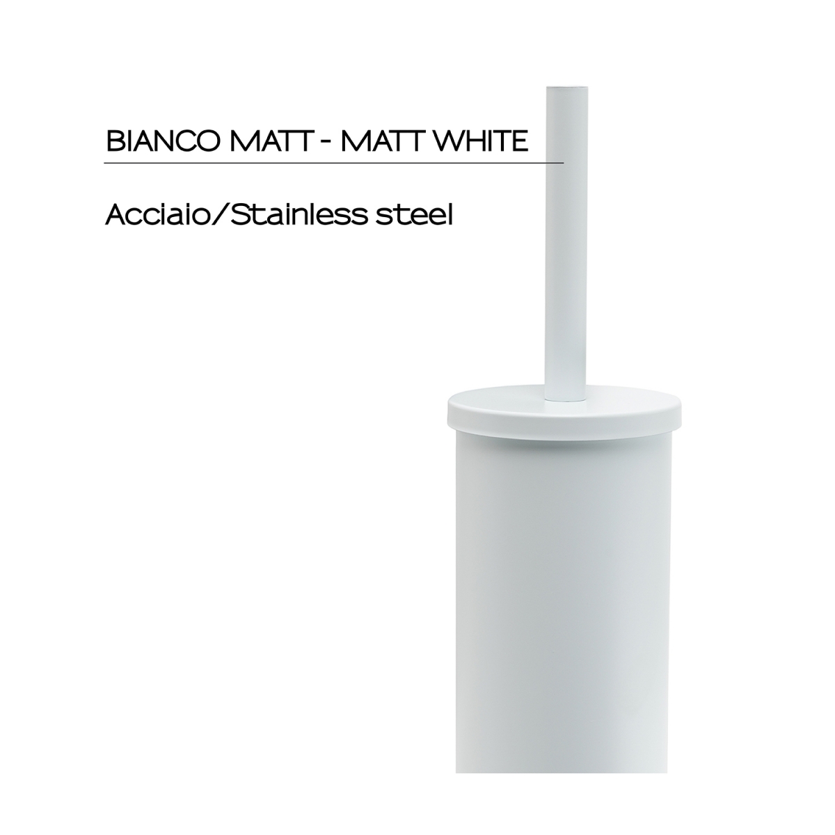 Fotos ambiente de Escobillero De Pared Flip Blanco Mate [51917]