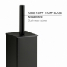 Imagem de Teseo Matte Black Floor Brush Holder