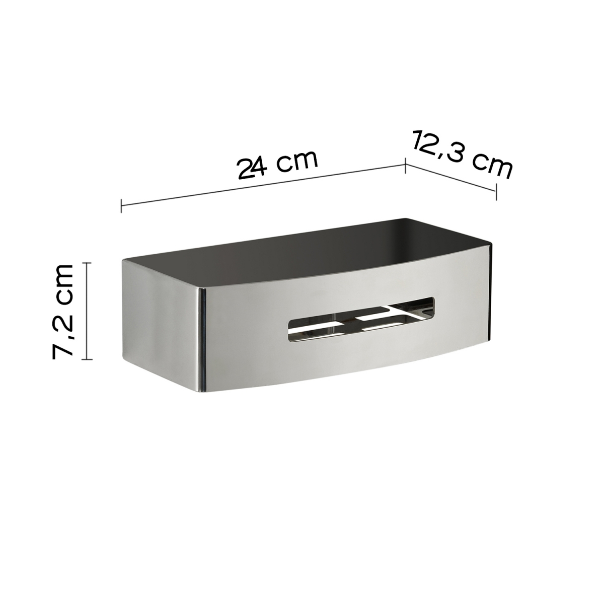 Photos d’environnement de Rectangulaire Poséidon Chrome Slide [51920]