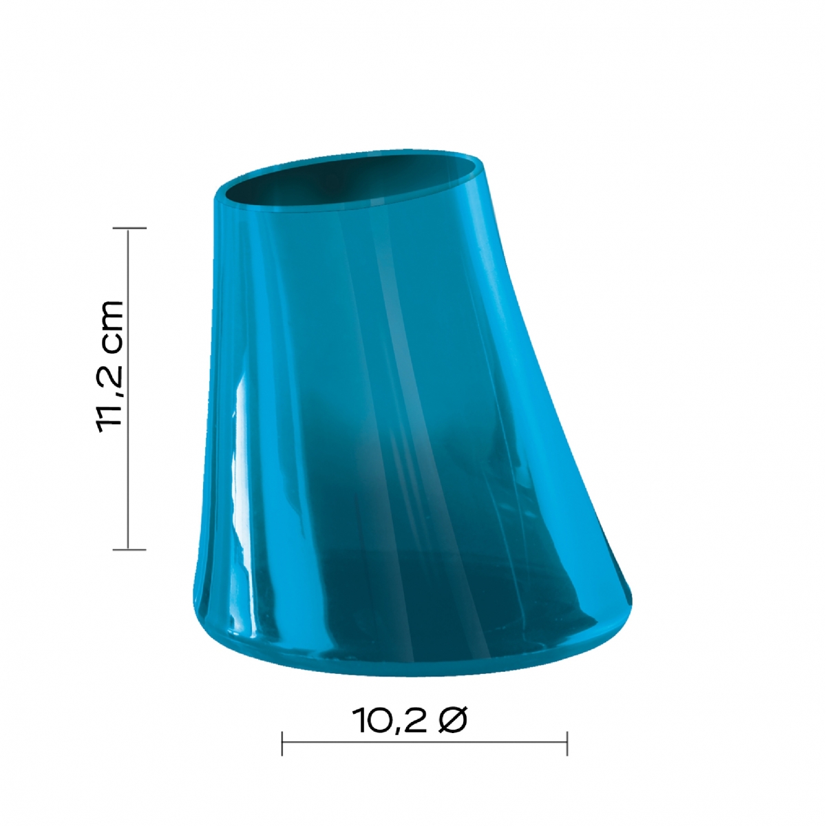 Fotos ambiente de Flou set 4 Pz. (Dispensador, Suporte para escova de dentes, Saboneteira, Escova de WC) Turquesa [51956]