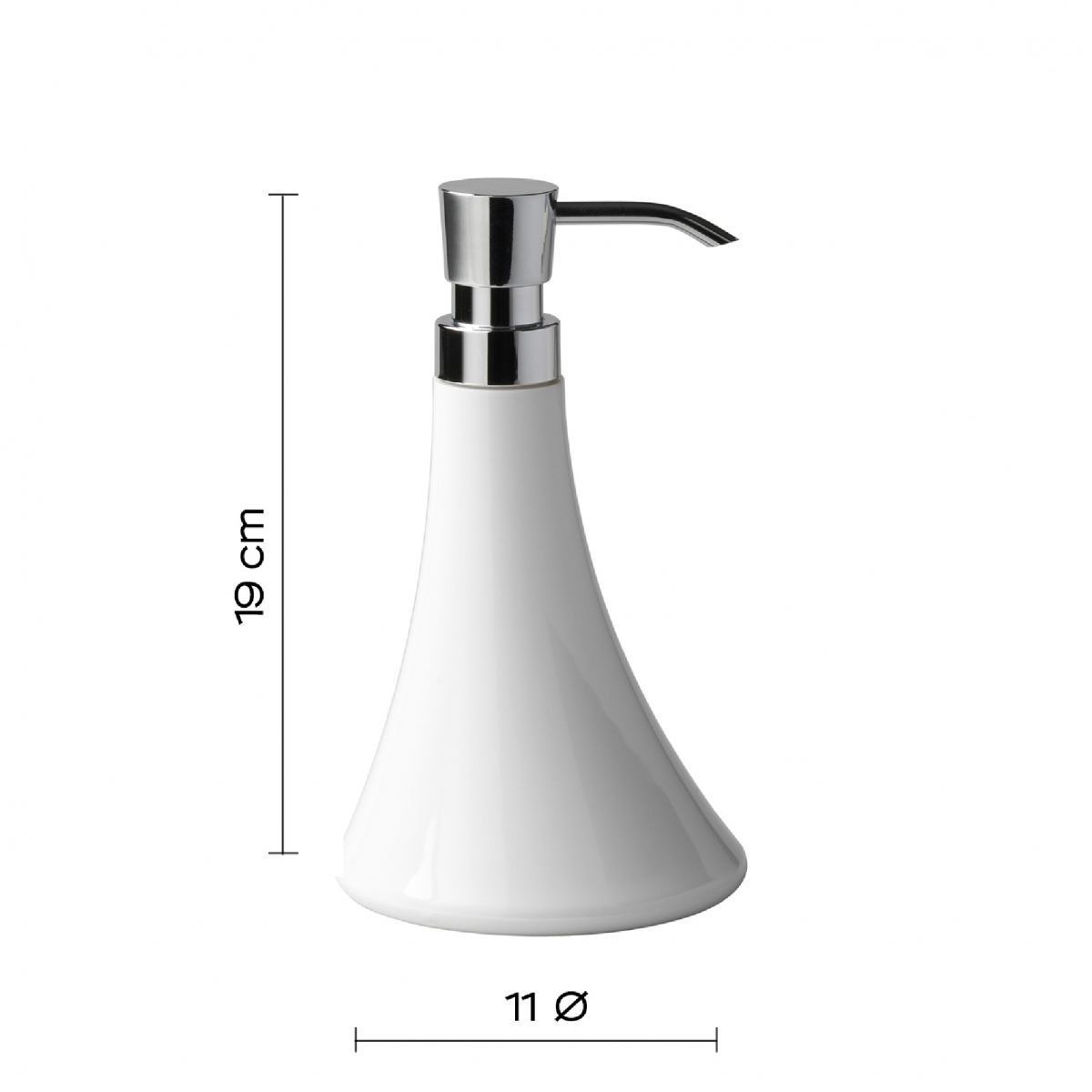 Ambient photos of Flou Set 4 Pz. (Dispenser, Toothbrush holder, Soap dish, Toilet brush) White [51964]