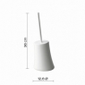 Details about Flou Set 4 Pz. (Dispenser, Toothbrush holder, Soap dish, Toilet brush) White