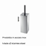 Photo of Teseo Chrome Wall Toilet Brush Holder