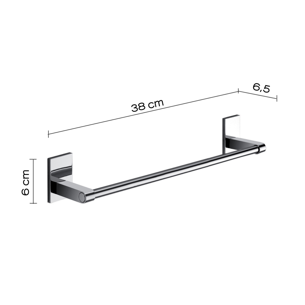 Ambient photos of Towel rack 35 Cm Maine Chrome [51976]
