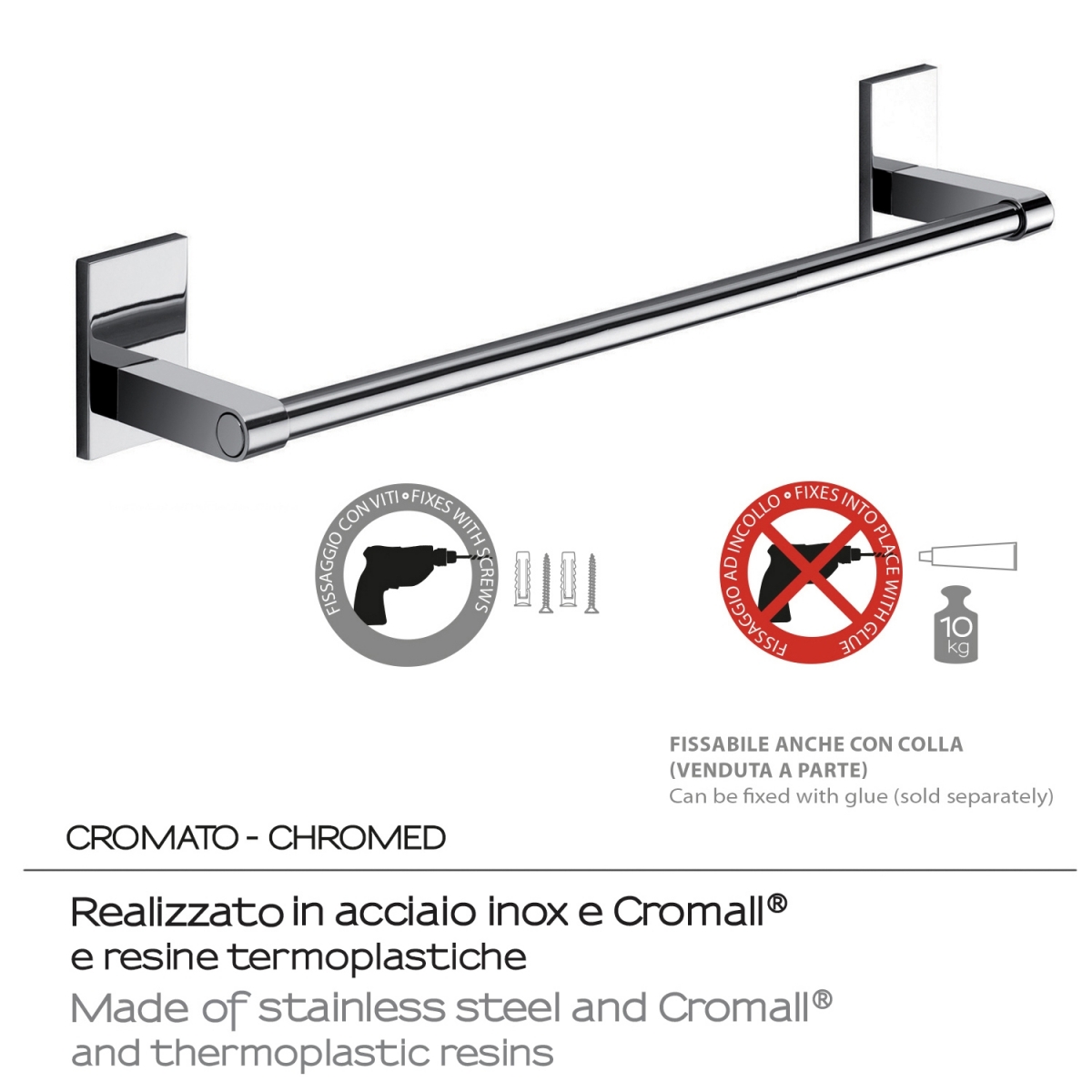 Maine Chrome 35 Cm Towel Rack