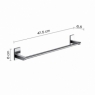 Ambient photos of Towel Rack 45 Cm Maine Chrome [51984]
