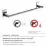 Ambient photos of Towel Rack 45 Cm Maine Chrome [51986]