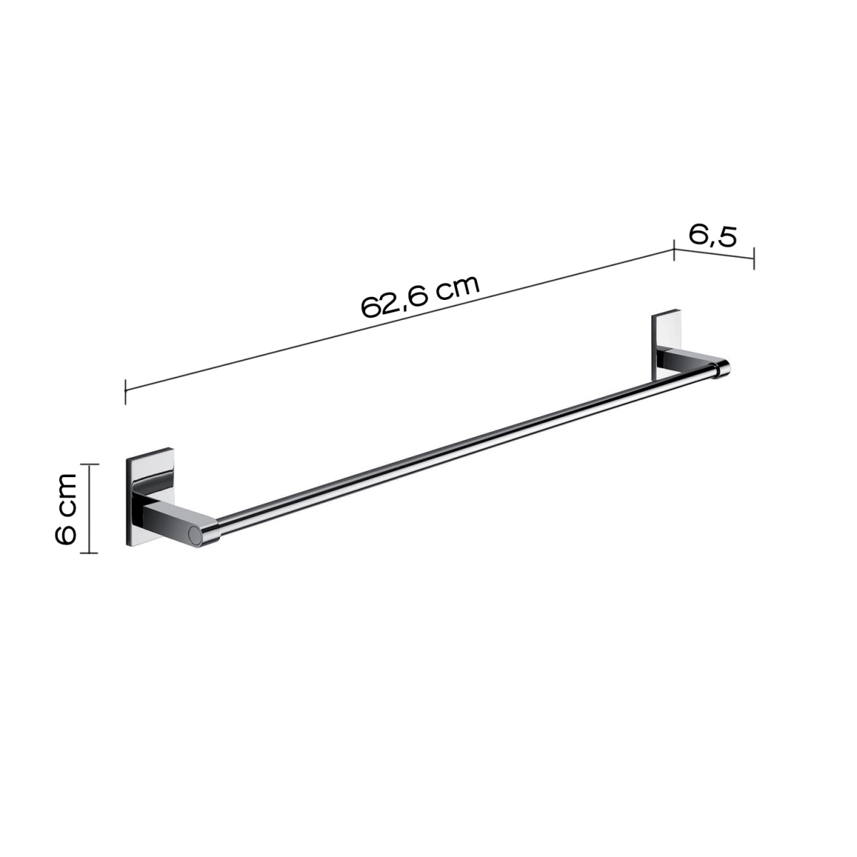 Ambient photos of Towel Rack 60 Cm Maine Chrome [51991]