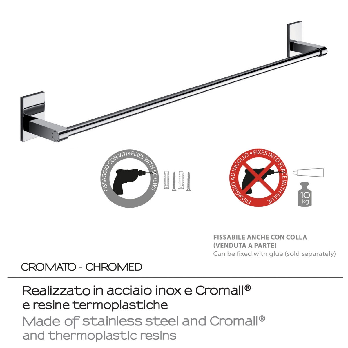 Foto de Maine Chrome 60 cm Toalheiro