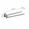 Ambient Photos of Maine Chrome Double Towel Rack [51998]
