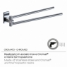 Ambient photos of Maine Chrome Double Towel Rack [52000]