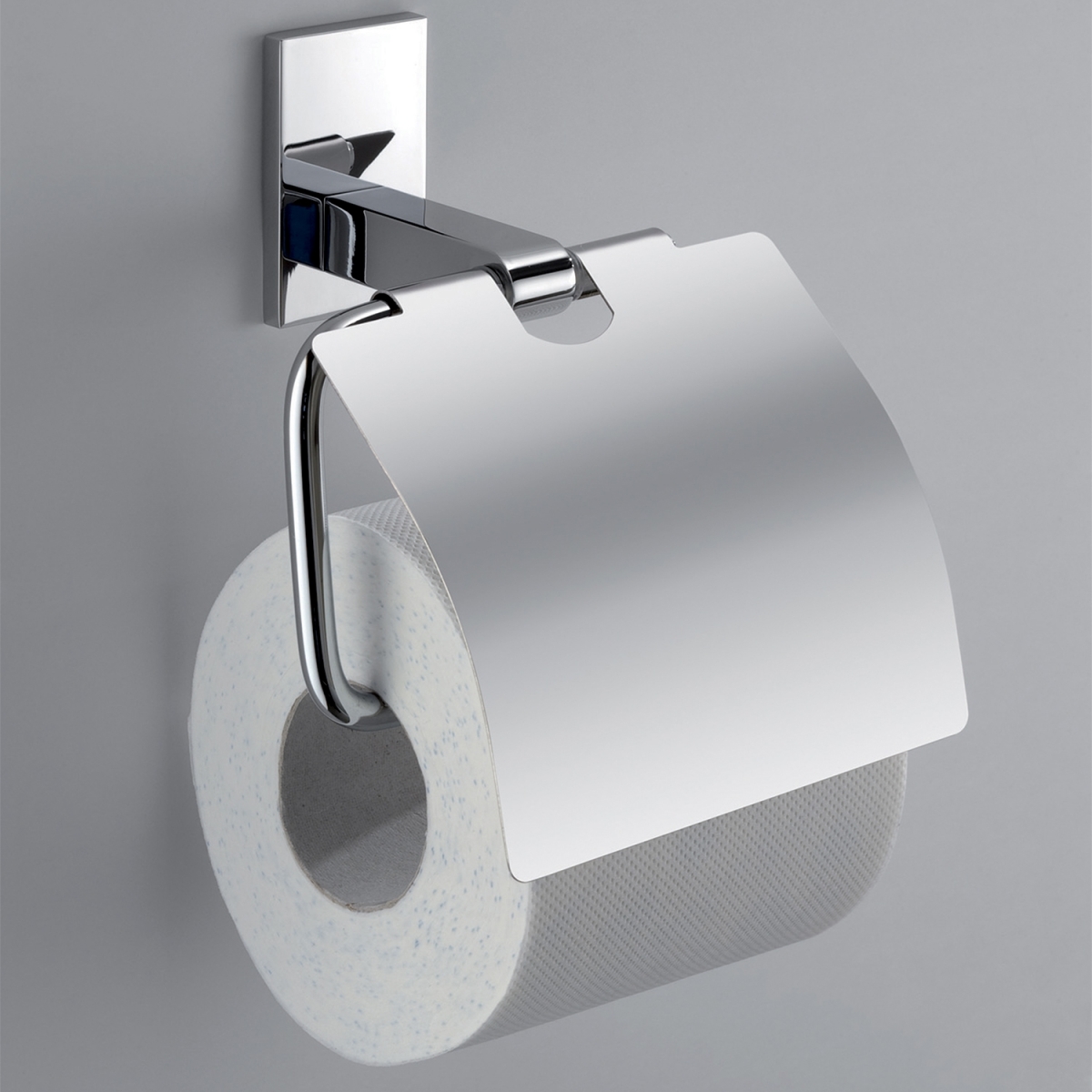 Maine Chrome Toilet Paper Holder With Lid