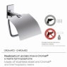 Fotografias de ambiente de Suporte de papel higiénico com tampa Maine Chrome [52015].