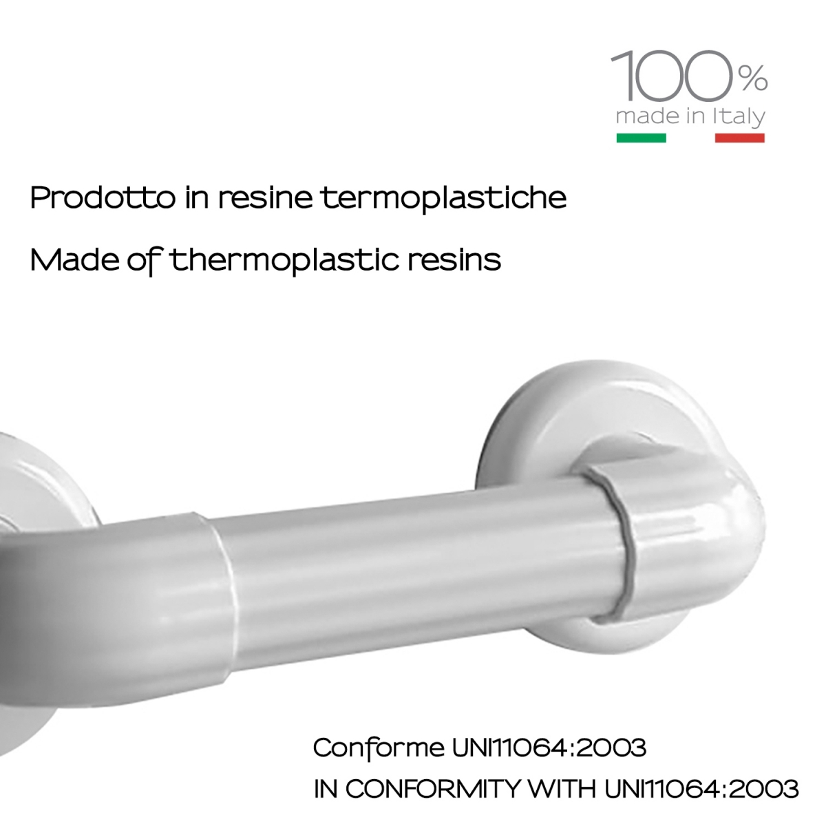 Freundschaftshandle 20 cm weiß